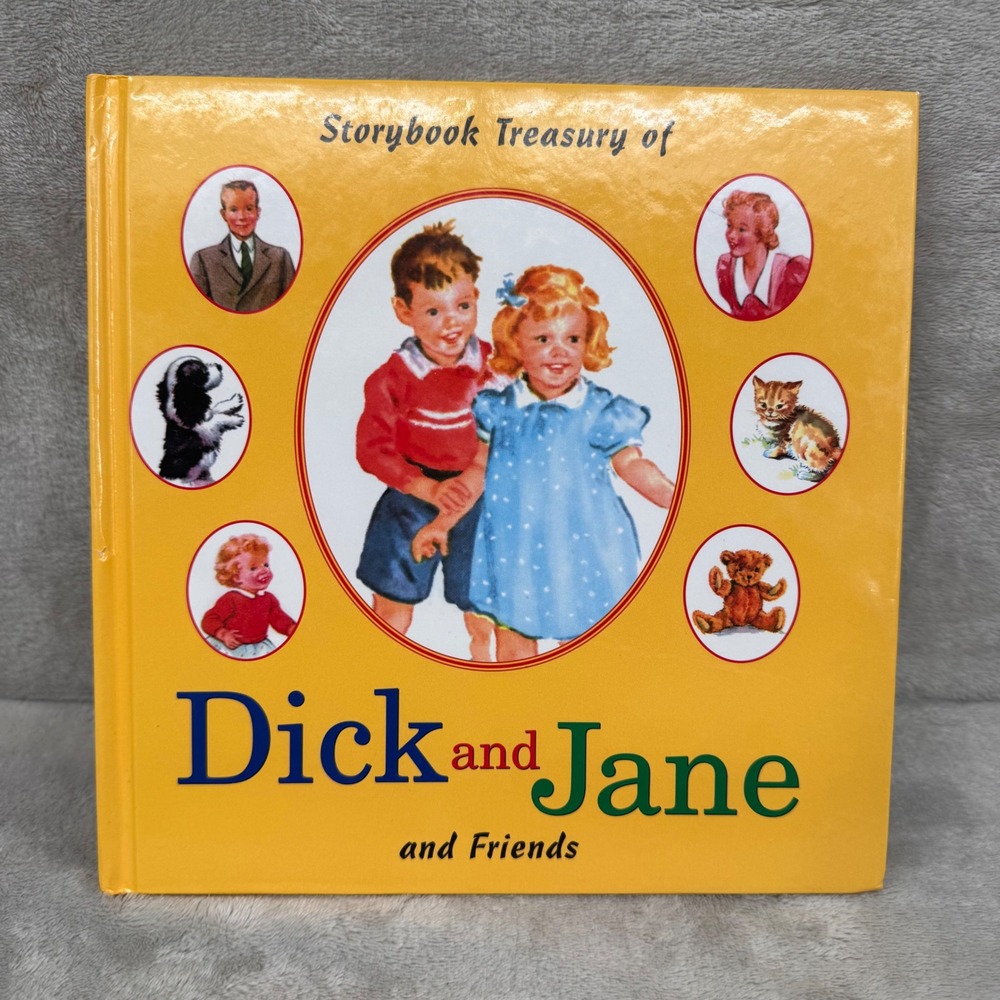 Vintage Storybook Treasury of Dick and Jane and Friends Hardcover Very Clean